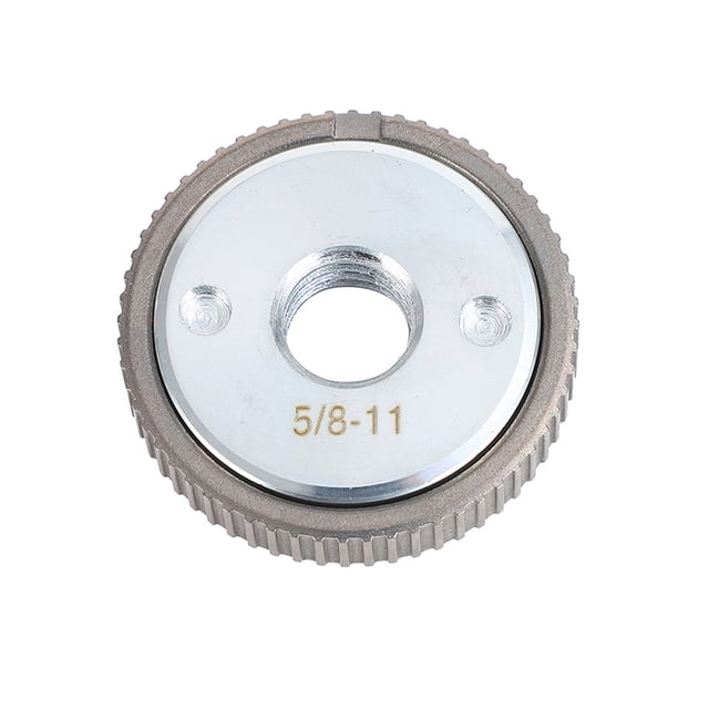 Hioecau Angle Grinder Flange Locking Nut 5/8-11 Threaded Quick Change Tool Self-Locking Secure Fit Pressure Plate