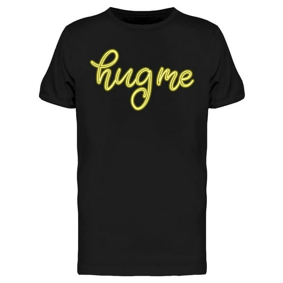 Smartprints Mens Graphic Tee - Hug Me Sign - Regular Fit 100% Cotton