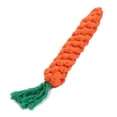 thumbnail image 2 of Flmtop Pet Dog Puppy Carrot Shape Cotton Rope Molar Tooth Cleaning Chew Training Toy, 2 of 9
