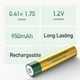 thumbnail image 3 of Batería OLIGHT B Pro AAA recargable NiMH 950 mAh, paquete de 12, 3 of 7