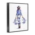 thumbnail image 3 of Stupell Industries Modern Chic Cowgirl & Shopping Bags Black Framed Giclee Art, 24 x 30, by Amanda Greenwood, 3 of 8