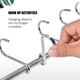 thumbnail image 4 of Estante Colgante Montado En La Pared Organizador De Utensilios De Acero Inoxidable Cojinete De Carga Riel Colgante Colgador De Pared Impermeable A Prueba De Herrumbre Con 10 Ganchos Ajustables Cateissary TO004681-00, 4 of 6