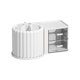 thumbnail image 2 of Organizador de maquillaje giratorio, Blanco, 2 of 7