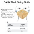 thumbnail image 5 of DALIX Exclusive Charmeuse Satin 3 Layer Face Mask in Gold - S-M, 5 of 5