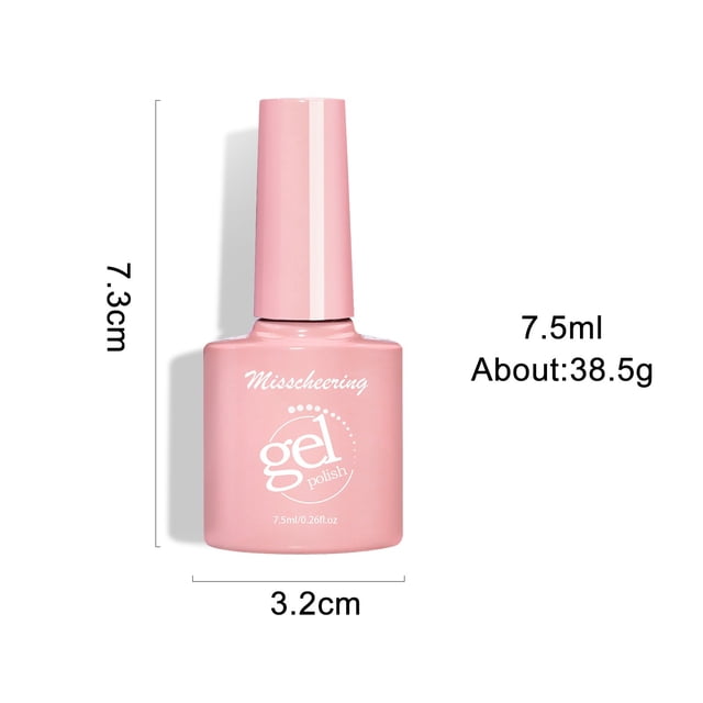 Esmalte de uñas semitransparente de 20 colores, crema, transparente, 7,5 ml