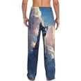 thumbnail image 3 of Daiia Cloud Wolf Men's Sleep Pant with Pockets and Drawstring,Pajama Pants-XX-Large, 3 of 9
