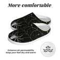thumbnail image 6 of Daiia Spiderweb Bats And A Spider Print Women’s Fuzzy Slippers Memory Foam Lightweight House Shoes Cozy Loafer Flannel House Shoes-35/36, 6 of 7