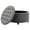 Ash Fabric, variant on Classic 28-Inch Wide Button Tufted Round Storage Ottoman with Lift-Off Lid