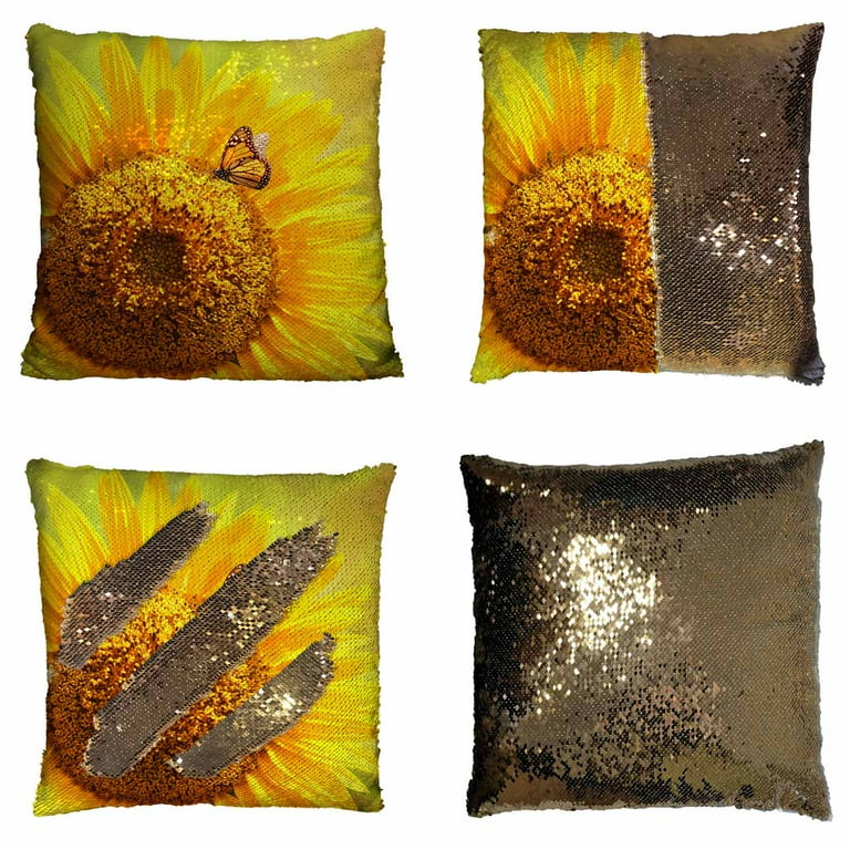 Mermaid sequin clearance pillow walmart