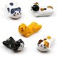 thumbnail image 1 of Juego de 5 reposapiés para palillos de gato, soporte para palillos de cerámica con forma de gato de la suerte, de porcelana, para cena, tenedor, cuchara, cuchillo, vajilla, regalo para el ho, 1 of 5