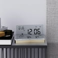thumbnail image 1 of COFEST Multi-Function Digital LCD Weather Clock with Large Screen, Indoor Thermometer, Humidity Meter, Alarm Clock, Weekly Calendar & Weather Forecasts Gold, 1 of 8
