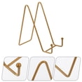 thumbnail image 3 of SHISUYAN Metal Easel Plate Holder Easel Display Stand Metal Plate Stand for Display Tabletop Picture Display Stand, 3 of 8