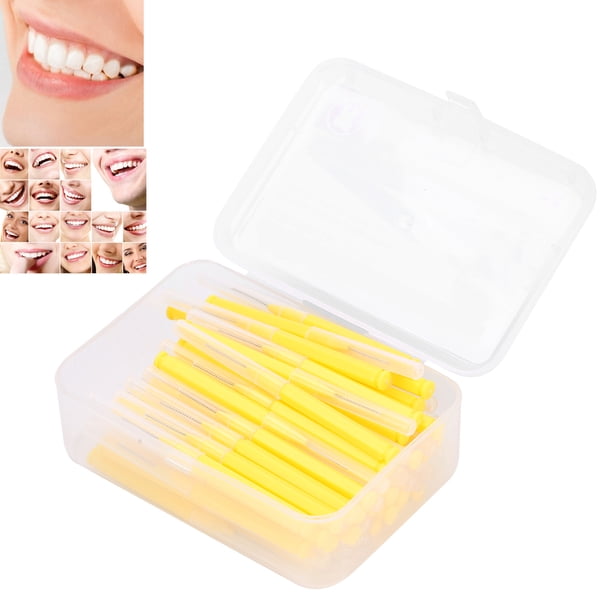 60 Unids/caja Cepillo Interdental Herramienta de Limpieza de Dientes Limpiador de Dientes Palillo de Dientes ANGGREK Otros