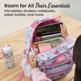 thumbnail image 2 of Bentgo Kids Print Backpack - Lightweight 14” Backpack for School, Travel & Daycare, Ideal for Ages 4+, Durable & Water-Resistant, Roomy Interior, & Loop for Lunch Bag (Blooming Floral), 2 of 7
