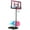 Gray, variant on Portable Basketball Hoop Outdoor, SEGMART 4.9Ft-10Ft Height Adjustable Swimming Pool Basketball Hoop Goal System with PE Backboard for Kids Youth Adults Play in Backyard/Courts/Indoor