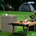 thumbnail image 2 of Patio Casual 28 Gallon Lockable Resin Deck Box, Waterproof & Outdoor Storage Box for Outdoor Cushion Storage and Outdoor Delivery Storage, Stylish Outdoor Bench,Light coffee, 2 of 10