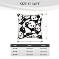 thumbnail image 4 of Kll Seamless Pattern Cute Panda Decorative Throw Pillow Covers Velvet Soft For Couch Sofa Bedroom Living Room Outdoor -20"X20", 4 of 8