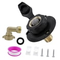 thumbnail image 4 of Reemplazo de entrada de agua de RV City PRÁCTICO FLUJO ANTERIOR PRECIDAD FÁCIL ESTACIÓN CONEXIÓN con VÁLVULA de VALVE para RV MODERHOME Negro, 4 of 8