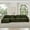 Green, variant on Newest Classic 3 Seater Modular L Shaped Sectional Couch, Flared Arms, Removable Ruffles Pleats Skirts, Spindle Legs,Comfy Chenille Four-Seat Deep Seat Sofa, Movable Ottoman,Beige White