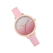LOLIPPYY 1Pc Lady Watch Pink Quartz Casual Wrist Watch with Beautiful Durable Materials