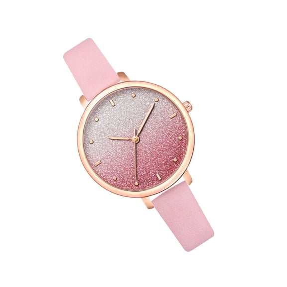 LOLIPPYY 1Pc Lady Watch Pink Quartz Casual Wrist Watch with Beautiful Durable Materials