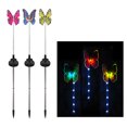 thumbnail image 2 of Lámparas solares con diseño de mariposa para jardín, 3 piezas, LEDs multicolor, resistentes al agua IP44, perfectas para decorar caminos y áreas verdes., 2 of 6