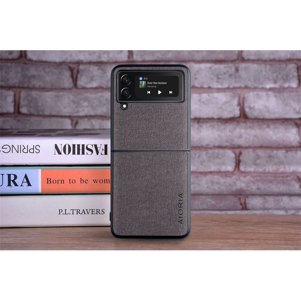 Funda de teléfono con textura textil para Samsung Galaxy Z Flip, 3 pliegues, 4, 5G, cuatro esquinas, Funda protectora a prueba de explosiones, 10 piezas qym unisex