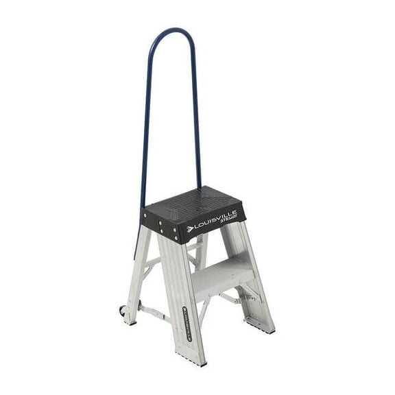 Louisville Step Stand,375 lb. Ld Cap.,Aluminum AY8002-S55S56