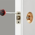 thumbnail image 5 of Hyper Tough Interior Locking Ball Privacy Bed and Bath Doorknob Antique Brass Finish, 5 of 6
