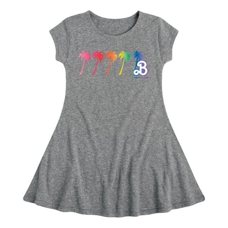 

Barbie Pride - Gradient Palm Trees - Toddler And Youth Girls Fit And Flare Dress