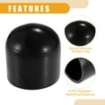 thumbnail image 5 of Unique Bargains 1 Set 70mm 2.76" ID Universal Silicone Coolant Cap Intake Vacuum Hose End Plug for Car Silicone Black, 5 of 6