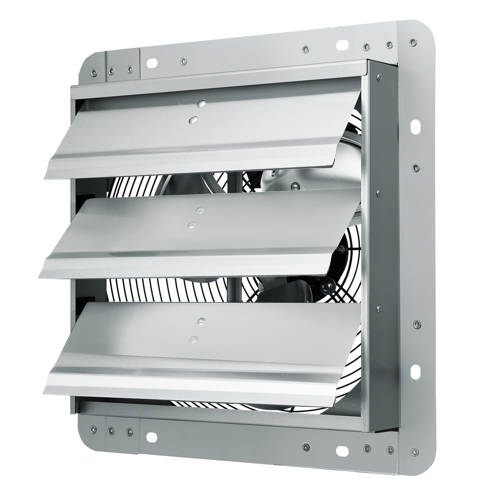 BENTISM Shutter Exhaust Fan Shop Exhaust Fan 12'' Wall Mounted Aluminum 1000 CFM