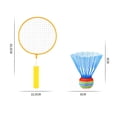 thumbnail image 5 of Children Badminton Racket Set Large Mesh Soft Anti Slip Handle Comfortable Grip Kids Badminton Rackets with 2 Balls, 5 of 5