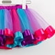 thumbnail image 3 of Gibobby faldas cargo Faldas de ballet para niñas y niños Fiesta de disfraces Falda de baile de tul arcoíris(Rosa， 2-4 Años), 3 of 5