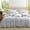 Blue, variant on 3 Pieces Blue Striped Duvet Cover Set 100% Washed Cotton Linen Like Super Soft Chic Bedding Set Blue-White Queen Size