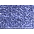 thumbnail image 1 of Ahgly Company Machine Washable Indoor Rectangle Abstract Blue Modern Area Rugs, 4' x 6', 1 of 4
