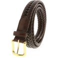 thumbnail image 1 of Fossil Mens Maddox Braided Belt, Brown, 34, 1 of 3