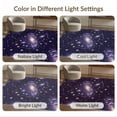 thumbnail image 7 of ODIKA 6'x9' Washable Area Rug Constellation Galaxy Stardust Motif Cosmic Swirl Purple Starry Refined for Dining Room, Under Table, Office Décor, Non-Slip Chair-Friendly, 7 of 7