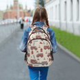 thumbnail image 6 of FORMRS Kids School Backpack Elementary Student Unisex Travel Bookbag with Reflective Stripes, Beige Fire Truck Pattern, 6 of 7