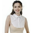 thumbnail image 3 of Camicover Fake Collar Detachable Half Shirt False Collar Solid Color Pointed Doll Peter Pan Blouse Dickey for Women Favors, 3 of 7