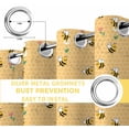 thumbnail image 6 of Yellow Beige Bee Blackout Curtains for Bedroom/Living Room, Thermal Insulated Kitchen Curtains, Spring Floral Elegant Pastoral Flowers Grommet Darkening Window Treatment Drapes 27.5"x39"x2, 6 of 8