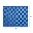 thumbnail image 7 of Mainstays By Becky G. & Alejandra Blue Checkered Faux Fur Throw, 50" X 60", Child/Adult, 7 of 7