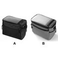 thumbnail image 4 of Soidarity Bolsa para manillar de bicicleta Bolsillos laterales dobles delanteros Organizador de bolsa impermeable Ciclismo Negro Soidarity OD021960-01B, 4 of 6