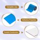 thumbnail image 3 of Uxcell 2400 PCS Espejos de Vidrio Azulejos de Bola de Disco Autoadhesivos Azulejos de Mosaico de Espejo Azul Profundo 5 x 5mm, 5 Hojas, 3 of 7