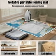 thumbnail image 6 of ZIATUBLES Floral Butterfly Sky Print Portable Ironing Mat Pad Multifunctional Ironing Blanket Foldable Ironing Board Replacement for Washer Dryer Countertop, 31.5" x 19.6", 6 of 7