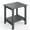 Gray, variant on Ataucjin Outdoor Adirondack Side Table, HDPE 2-Tier Sturdy Patio End Table Weather Resistant for Adirondack Chair, Outdoor Square Side Tables for Patio, Poolside, Porch, Deck, Indoor, Backyard