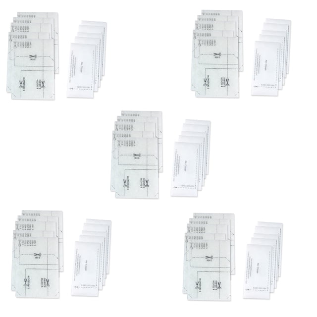 25 Pair Replaceable Vacuum Accessory Universal Motor Filter for,50 x Motor Filter(with PE bag),White