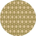thumbnail image 1 of Ahgly Company Machine Washable Indoor Round Transitional Brown Gold Area Rugs, 8' Round, 1 of 7