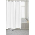 thumbnail image 1 of SCPRE-WAF-21 70 x 72 in. Pré Gaufres Crochetés Tissu Rideau de Douche & 44; Blanc, 1 of 1
