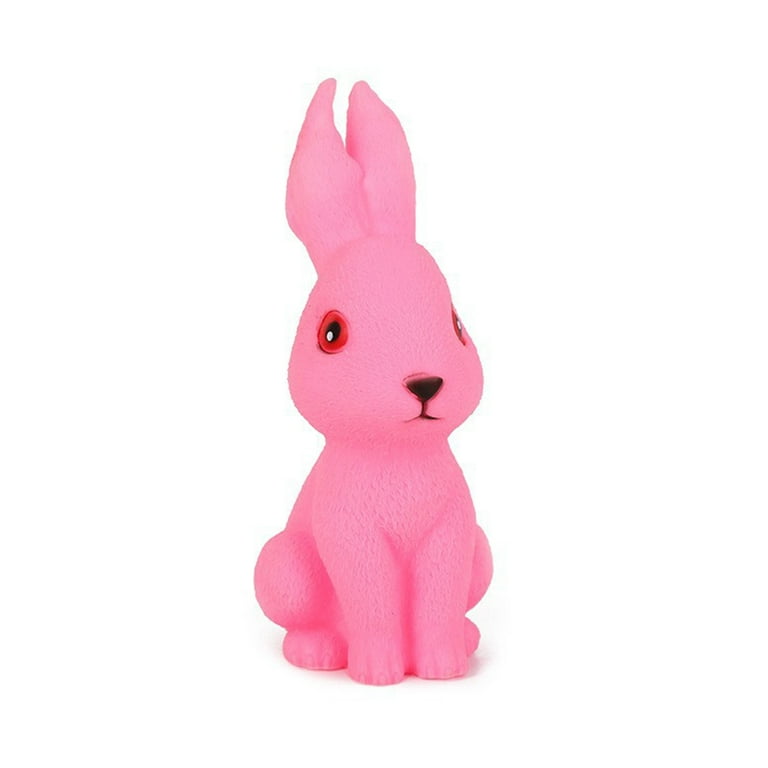 wirlsweal Bunny Squeeze Toy Slow Rebound Cute Cartoon Rabbit Scream Toy  Creative Stress Relief Soft Vinyl Animal Squeaky Toy Easter Anti-stress Toy